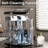 Nugget Ice Makers Countertop,lf-Cleaning,Sonic Ice,One-Click Operation